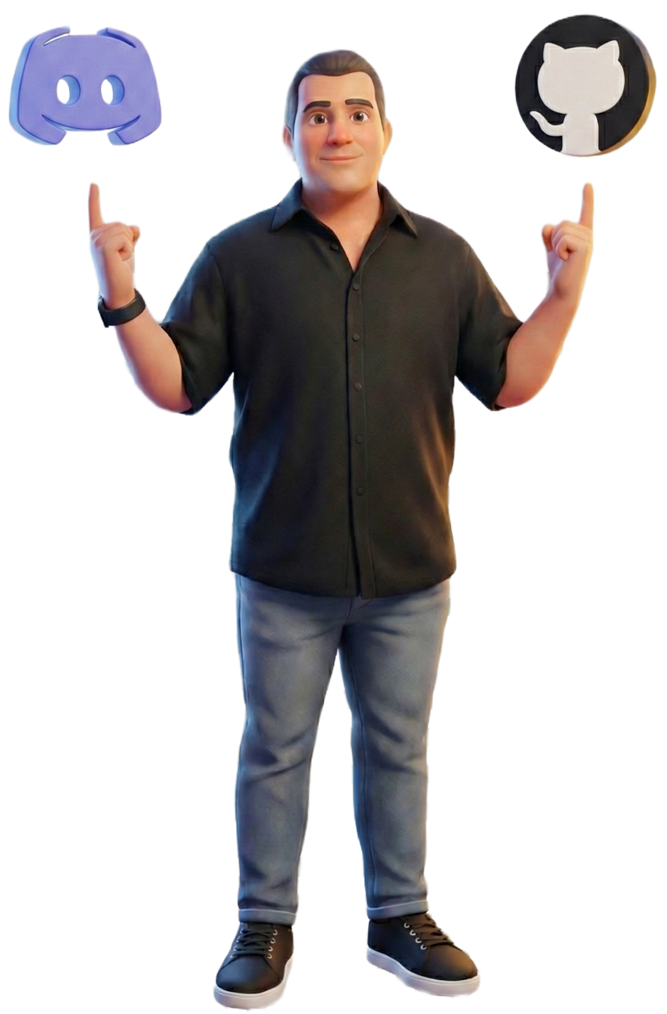 Image of person connecting